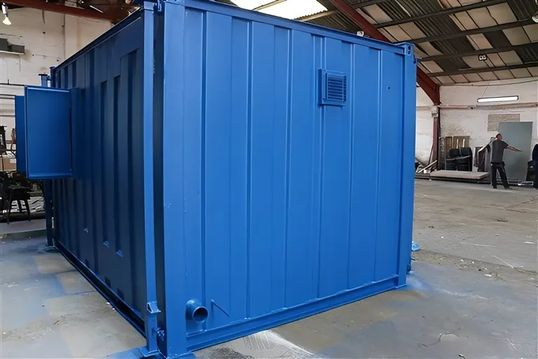 13ft x 9ft Site Office With Toilet Blue