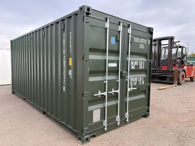 20Ft Shipping Container (One Trip) – Dark Green
