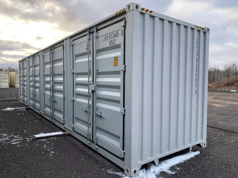New 40ft One-Trip High Cube Shipping Container with 4 Side Doors