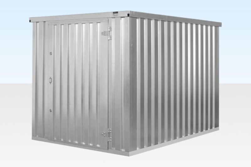 Flat Pack Storage Container 3m x 2.1m – Galvanised - Image 3