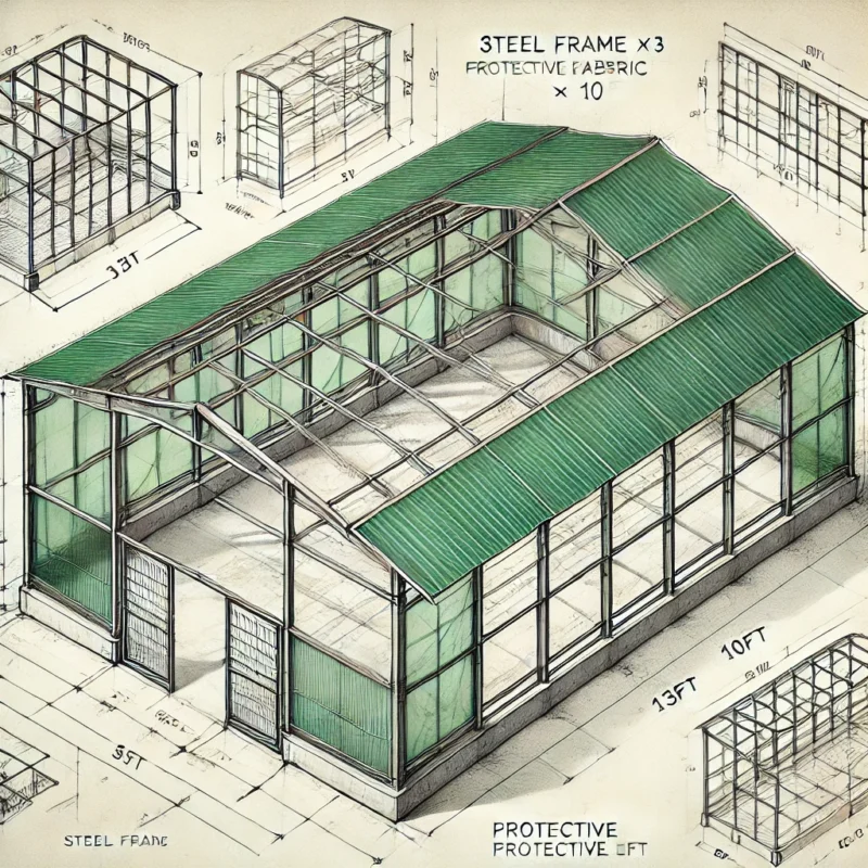 Weather-resistant livestock shelter