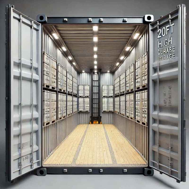 20ft high cube shipping container