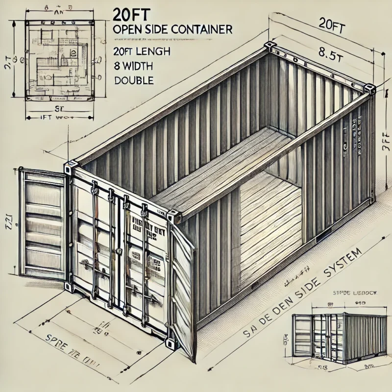 secure storage container with side access