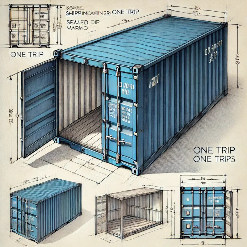 Cor-Ten steel container