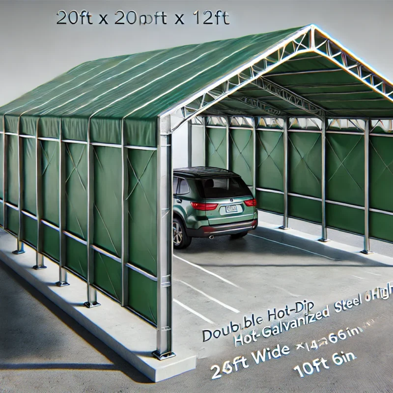 20ft x 20ft Carport Shelter