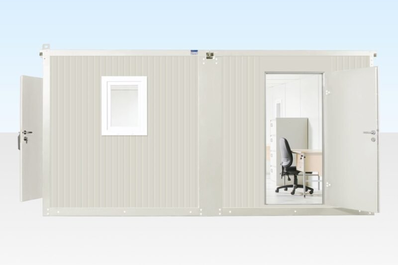 6.5M X 4.6M Side Linked Flat Pack Office (RAL9002)