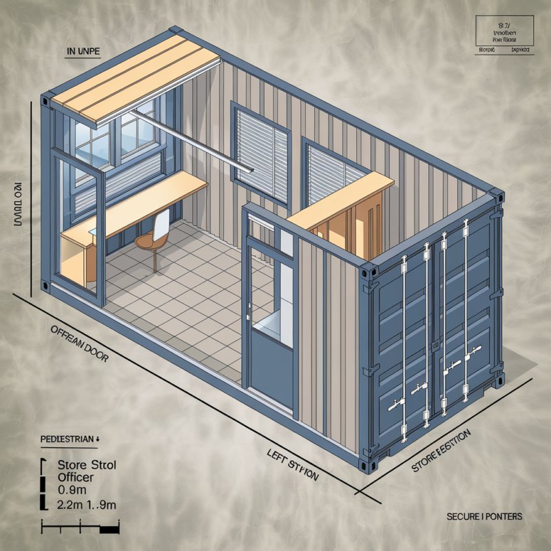 20ft x 8ft Steel Office/Store