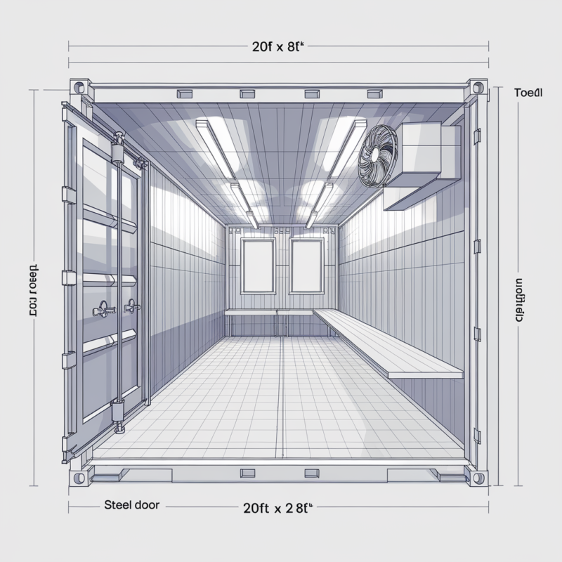 20ft x 8ft Steel Drying Room Cabin