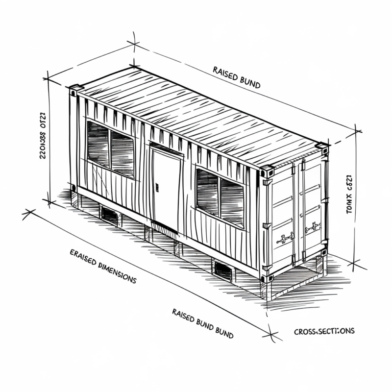 20FT X 8FT Raised Bunded Store