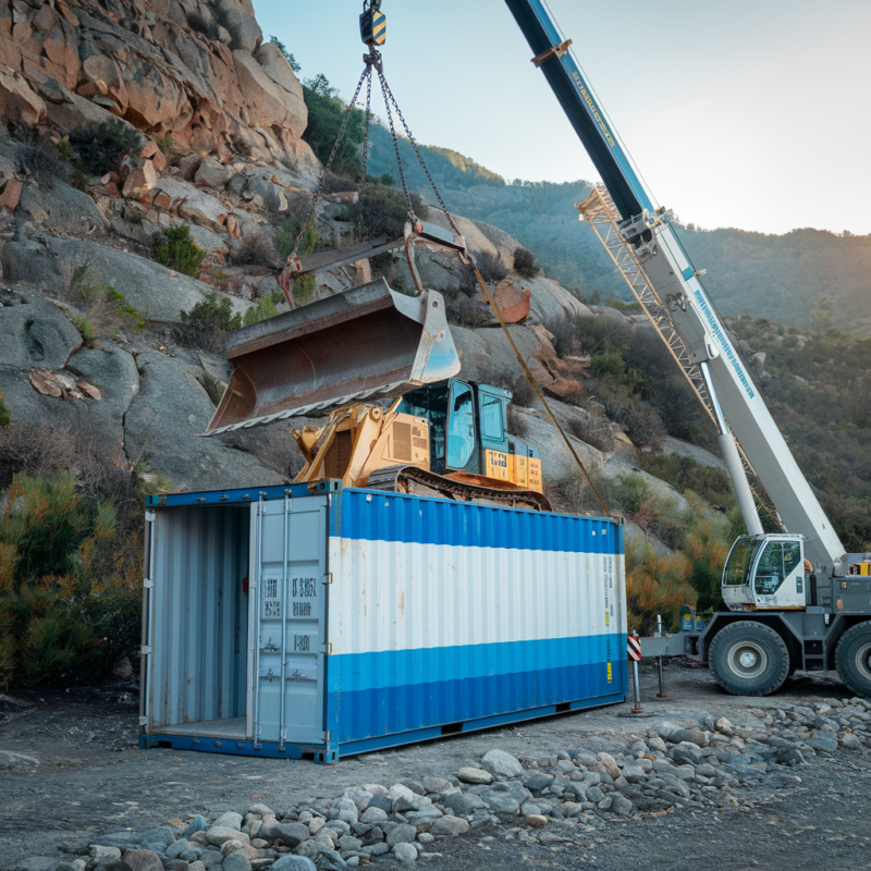 Best used open top container with lashing rings