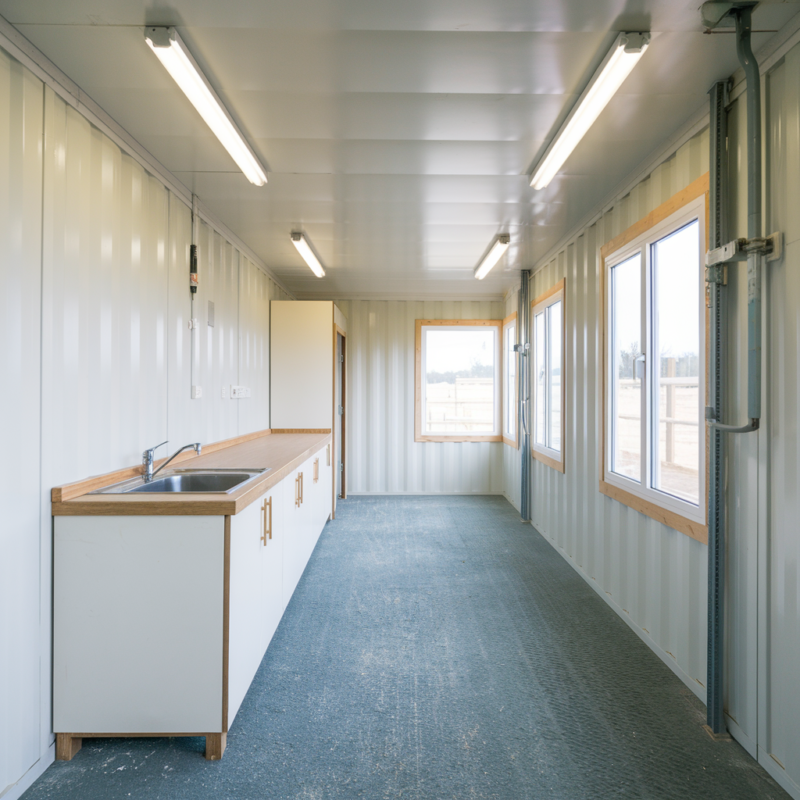 Energy-efficient 24ft office canteen cabin