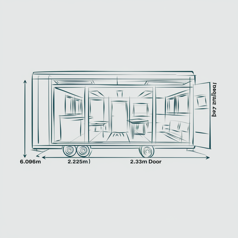 20ft x 7ft6in Steel Mobile Anti-Vandal Office