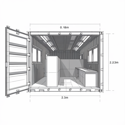 20ft x 8ft Steel Office/Canteen