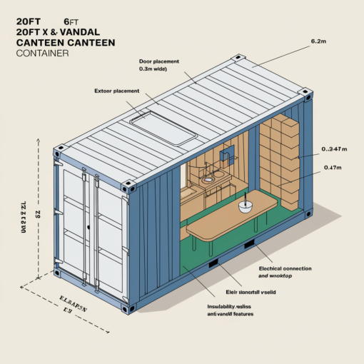 20ft x 8ft Steel Anti-Vandal Canteen