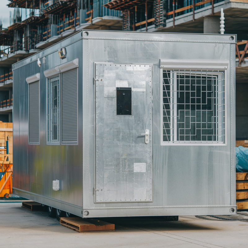 20ft steel mobile anti-vandal office with insulation