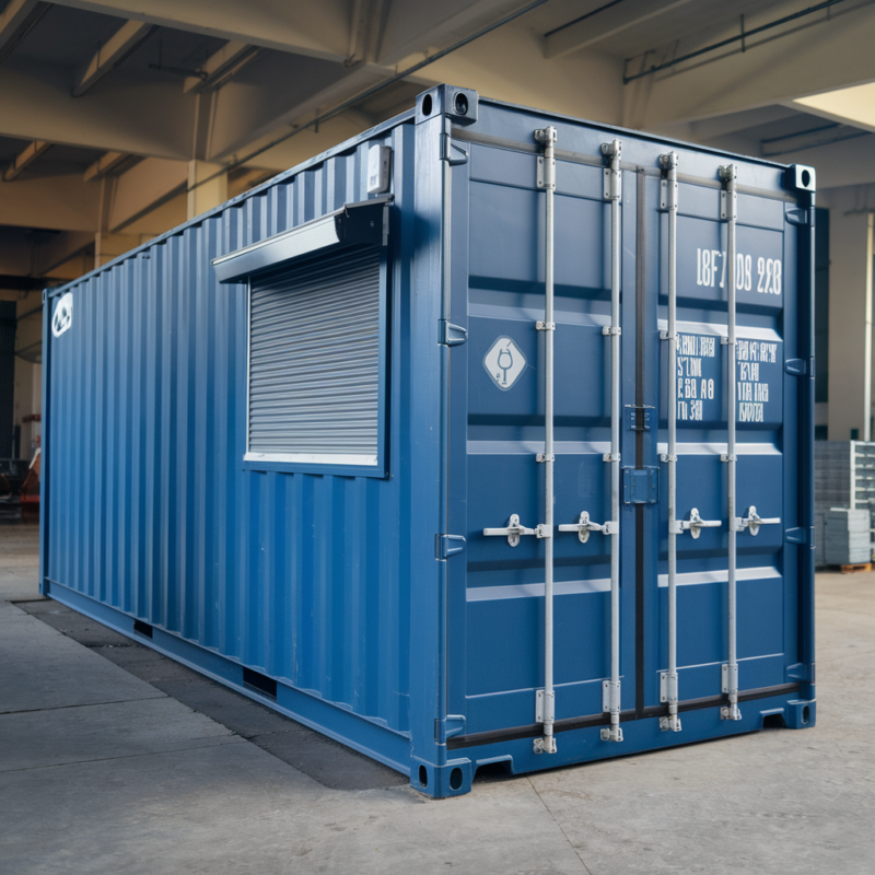 Portable steel office and store cabin